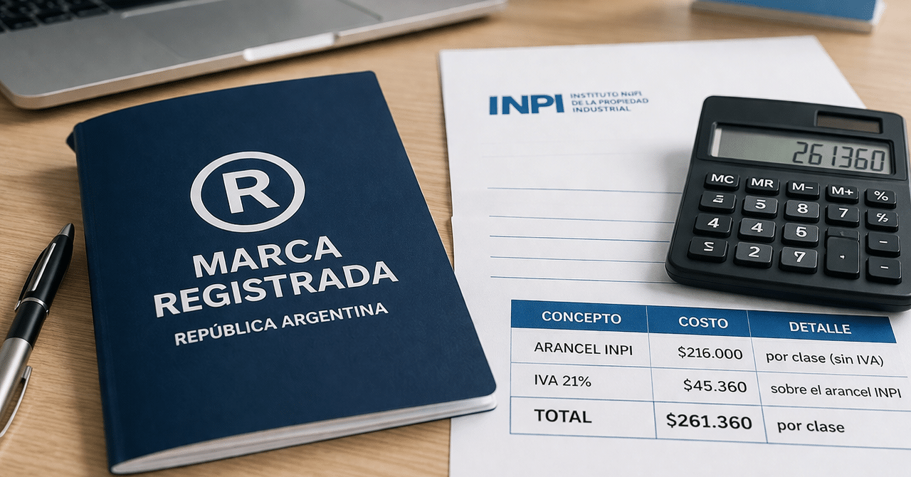 ¿Cuánto cuesta registrar una marca en Argentina en 2026? Imagen